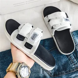 Men's Outdoor Slippers Indoor Casual Slippers Non-slip Soft Bottom Hook Loop Slippers Fashionable Beach Summer Sandals Flip-flop