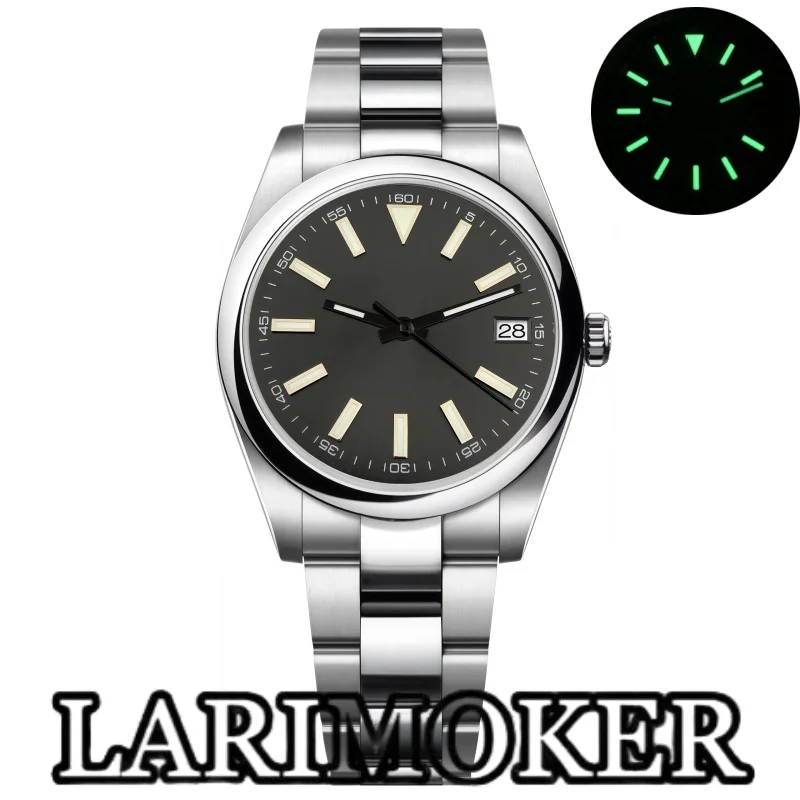 LARIMOKER 36mm/39mm Men's Watch with Date Window Sapphire Crystal Luminous NH35 ETA2824 PT5000 Movement Automatic Mechanical Wat