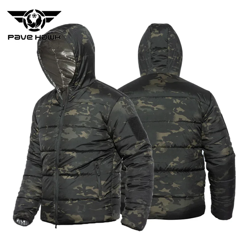 

Tactical Cold Resistant Cotton Jacket Men Heat Reflective Inner Lining Warm Hooded Coat Outdoor Climbing Combat Training Jackets