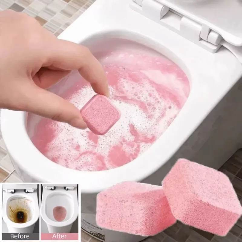 2/5/10PcsAutomatic Toilet Bowl Cleaner Effervescent Tablet for Toilet Fast Remover Urine Stain Deodorant Yellow Dirt Cleanin