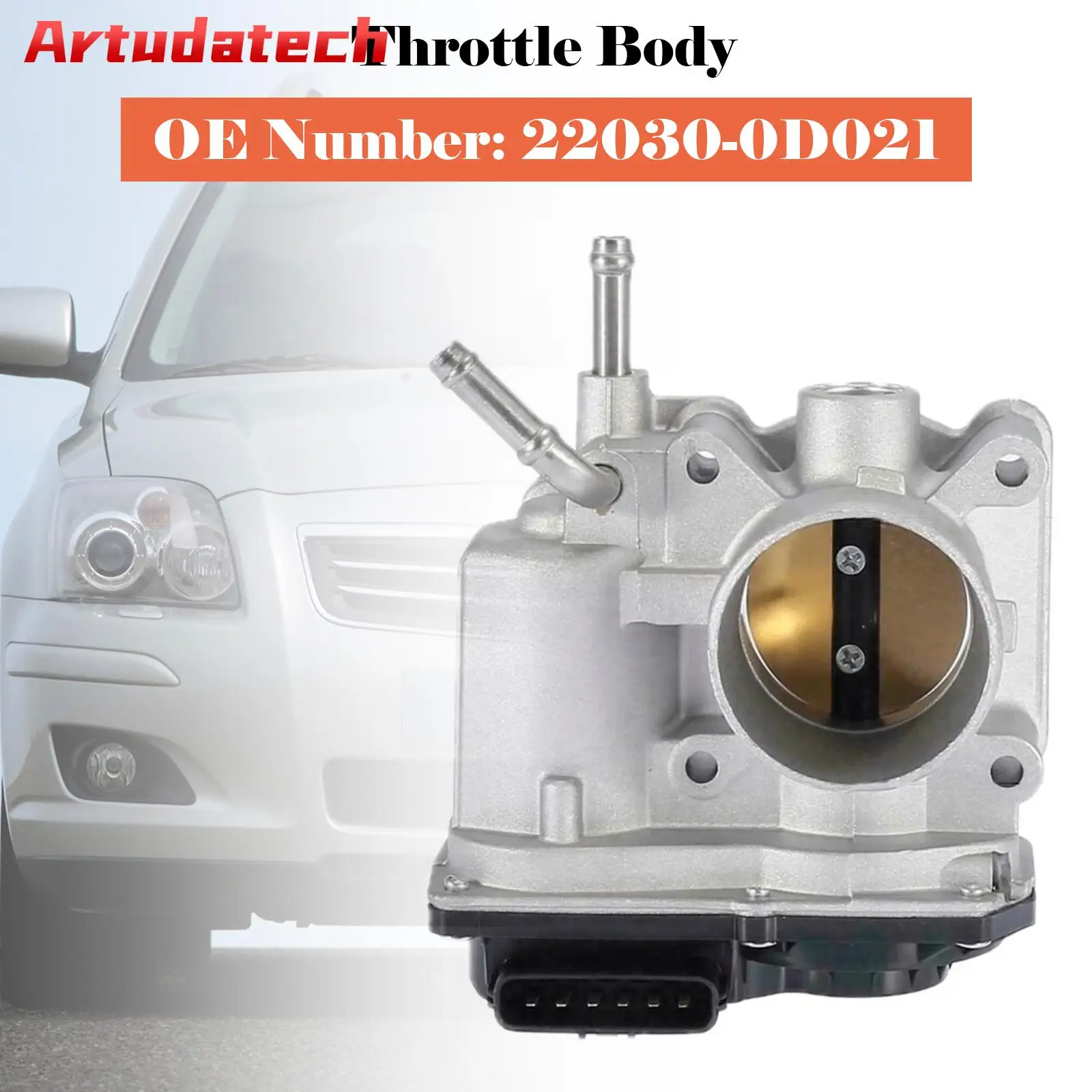 

Корпус дроссельной заслонки Artudatech 22030-0D021 для Toyota Avensis T25 Corolla E12 1,6 2003-2006, автомобильные аксессуары
