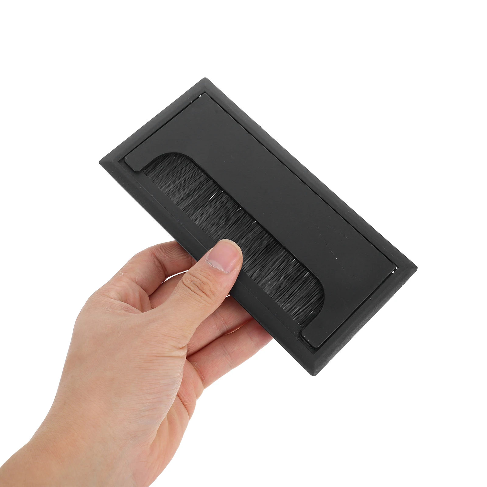 4pcs Brush Grommet Cable Hole Covers for Desk Wire Management Black Grommets Dust Prevention Desktop Cord Organizer Safe