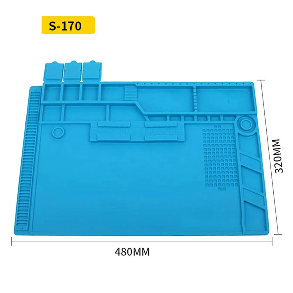 

Accurate Scale Work Pad Insulation Pad Anti-Static Design Built-in Measurement Scale High-Temperature Resistance