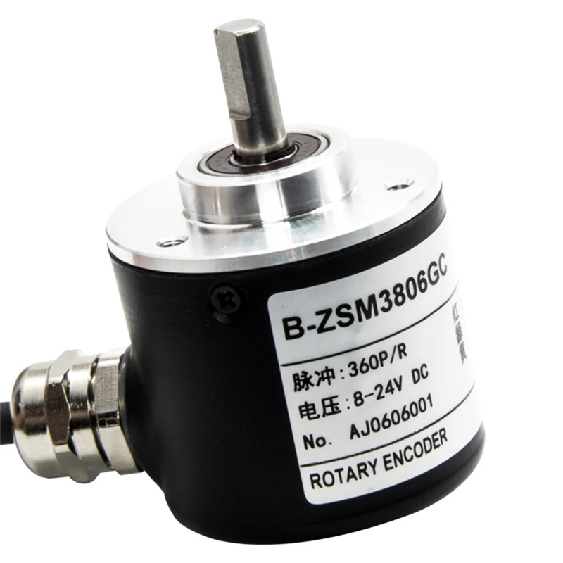 【ABUP】Optical Rotary Encoder E50S8 NPN Photoelectric INCREMENTAL DC 5V 24V เปิด Collector เอาต์พุตแรงดันไฟฟ้าเอาต์พุต