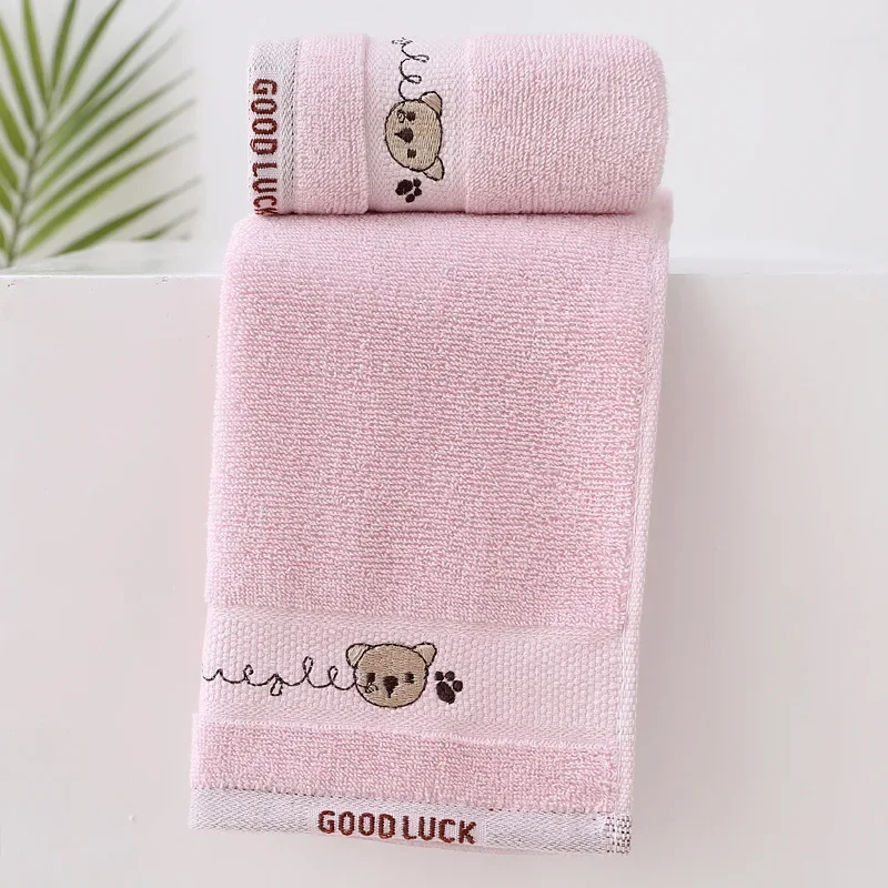 Bath Towel CottonFace Washcloth Cute Cartoon Baby Towels Bear Hand Wipe Soft Children Towels Kids Newborn Bathing Handkerchief