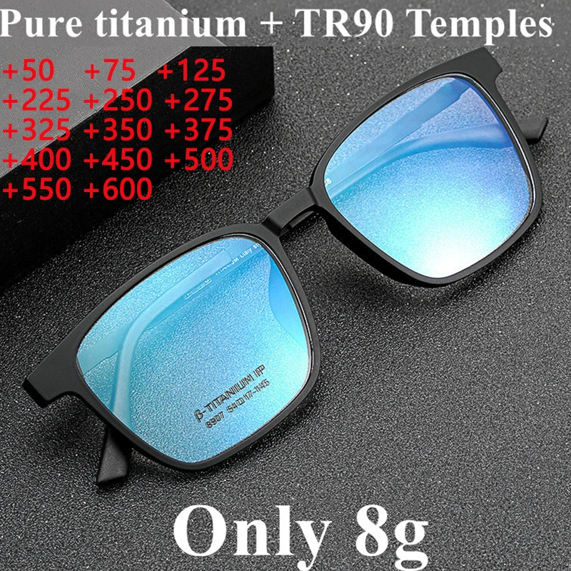 

New Quality Finished Anti Blue Light Reading Glasses Men Fashion Ultralight Computer Anti Radiation Eyewear TR90 Temple +25 225