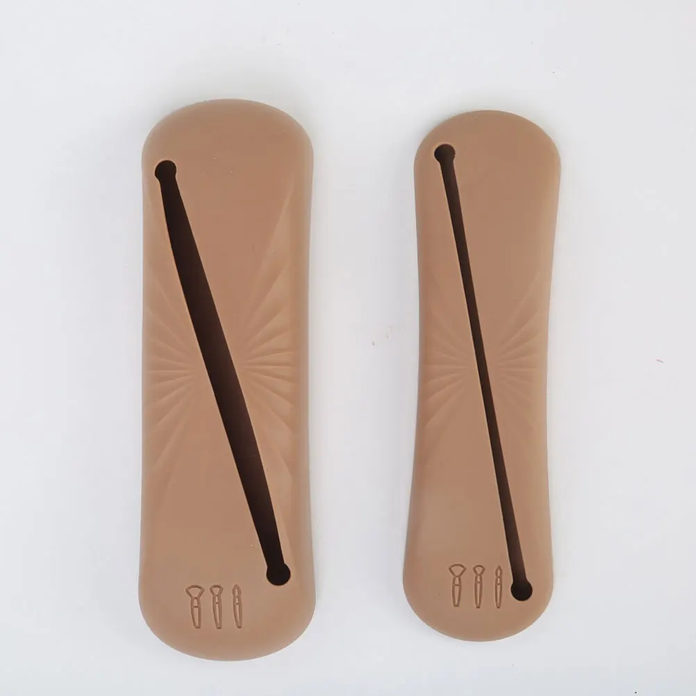 1er-Set Aufbewahrungstasche für Make-up-Pinsel, Silikonhülle, kompakt, leicht, tragbar, Organizer, Halter, Reise-Kulturbehälter