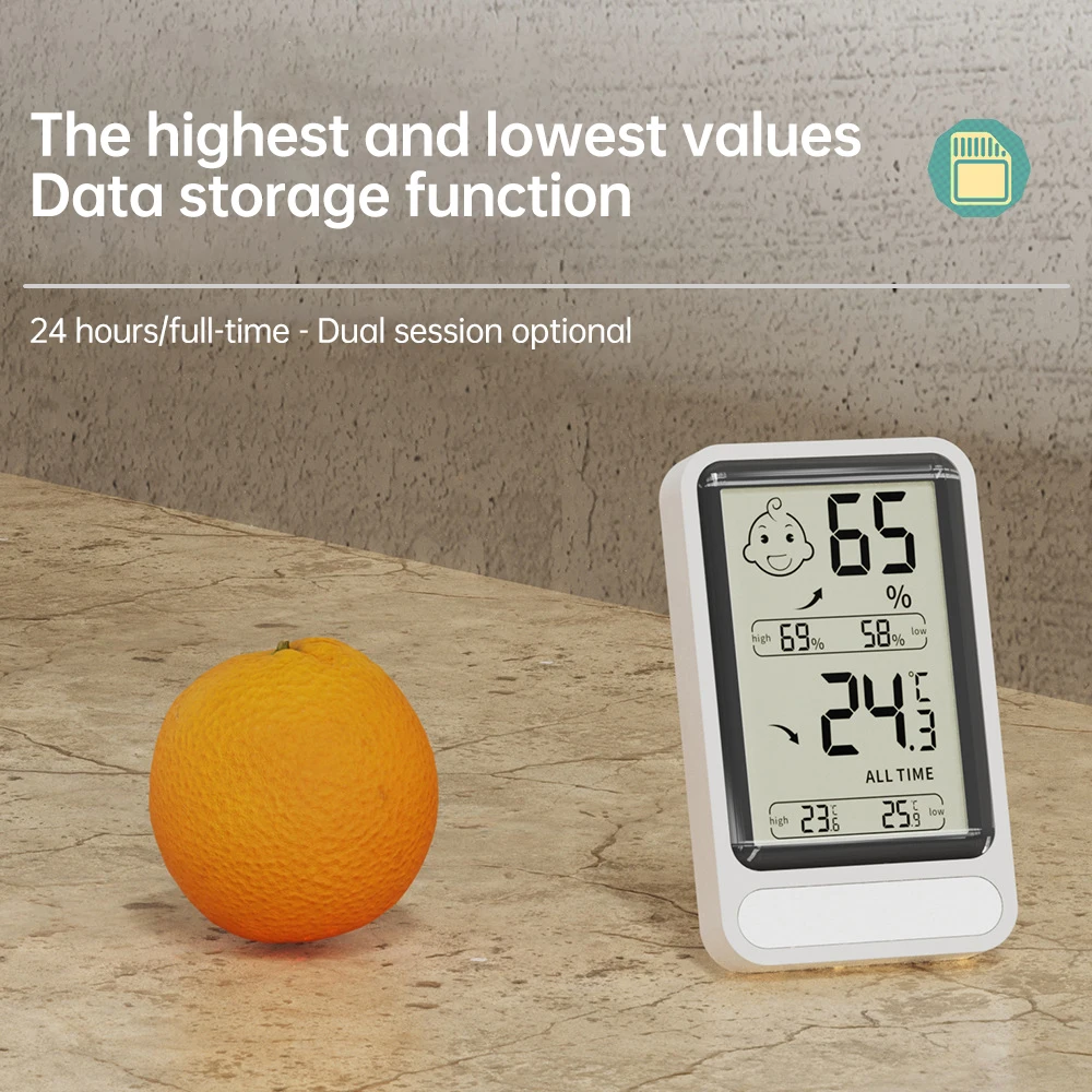 Nuova stazione meteorologica multifunzione wireless LCD digitale per casa interna misuratore di umidità termometro sensore igrometro