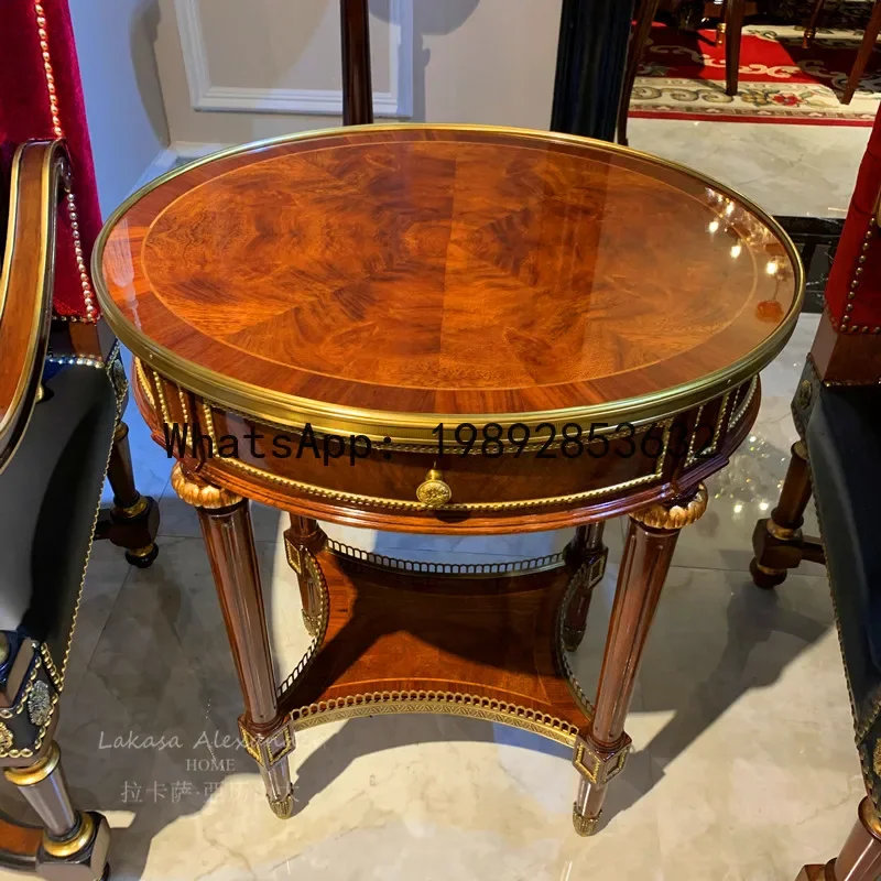 

FZ Гостиная Изысканный маленький журнальный столик Диван Приставной столик Светлый роскошный угловой столик Передвижной маленький