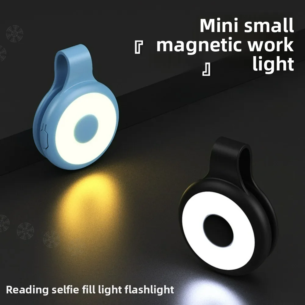 Multifunctional Magnetic LED Flashlight-Mini Keychain Rechargeable Super Bright Work Light for Outdoor Camping Repair&Emergency