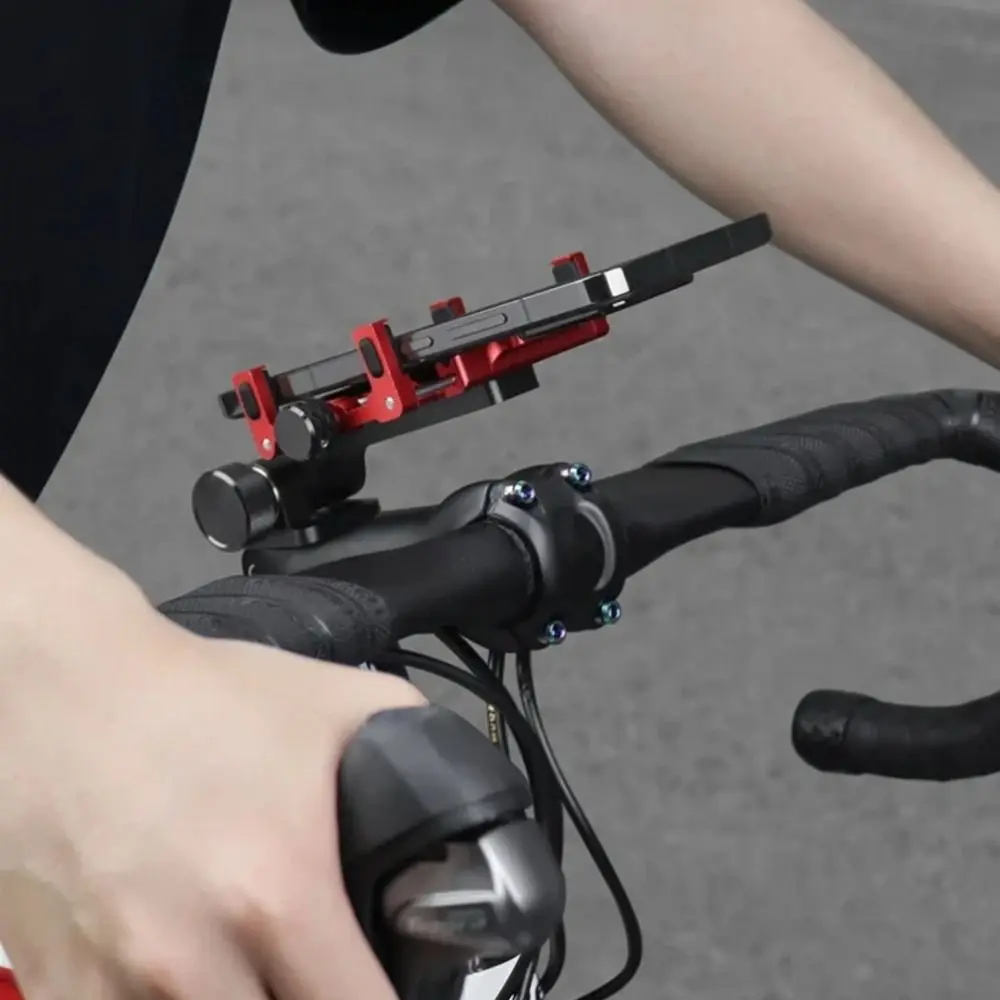 

Headset Top Cap 360° Rotatable Bike Phone Holder Adjustable Aluminum Alloy Bicycle Mobile Phone Stand Stable for 4.5-7.0" Phone