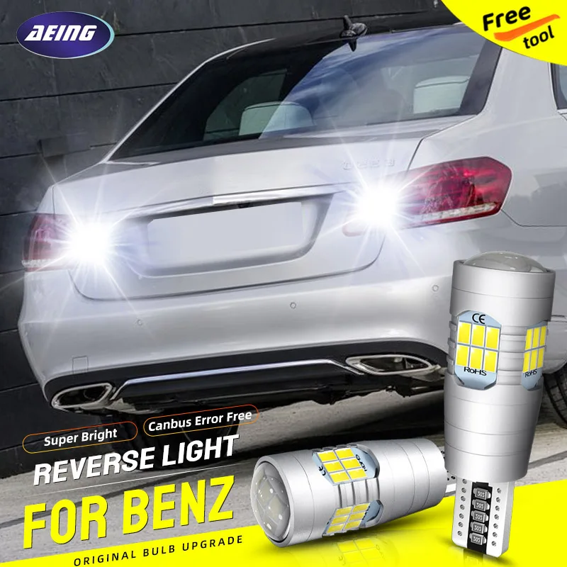 2 * W16W światła cofania LED żarówki nie błąd dla Mercedes-Benz S/E klasy W212 A207 C207 S212 C216 E200 E250 E300 E350 S350 S420 S450