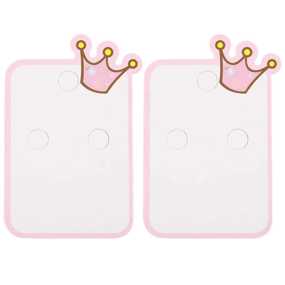 

10-50pcs 5.4x8cm Cute Crown Packing Cards for DIY Jewelry Display Tags Hair Accessories Retail Price Tags Holder Labels