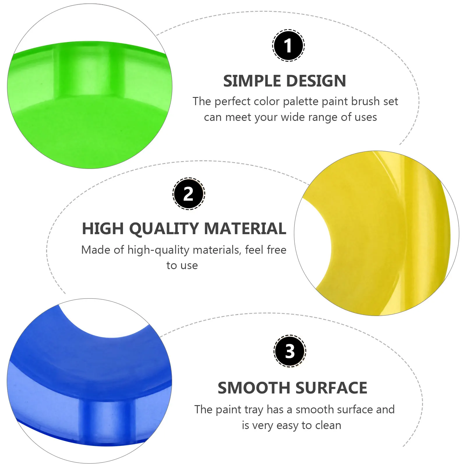 16개 페인팅 도구 투명 페인트 컵 미술 용품 페인트 펜 브러쉬 페인팅 도구 키트 어린이 미술 도구 키트