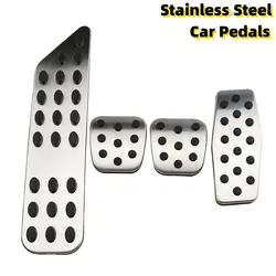 Car Pedals Pedal Pad Cover For Chevrolet Cruze Trax Malibu for Opel Mokka 2013 - 2015 ASTRA J Insignia Stainless Steel