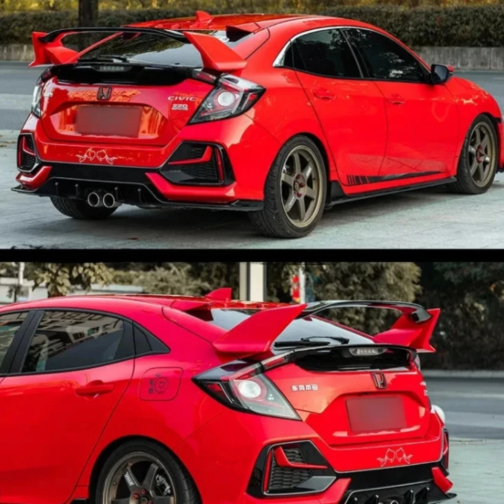 Carbon Fiber Rear Roof Spoiler Wing Lip for Honda 10th civic TYPER Tail 2014 2015 2016 2017 2018 2019 2020 Hatchback