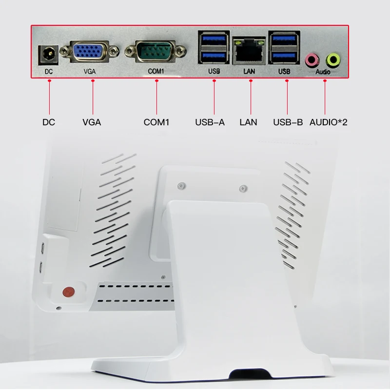 15 inch 10-point touch support multiple OS pure screen capacitive touch monitor