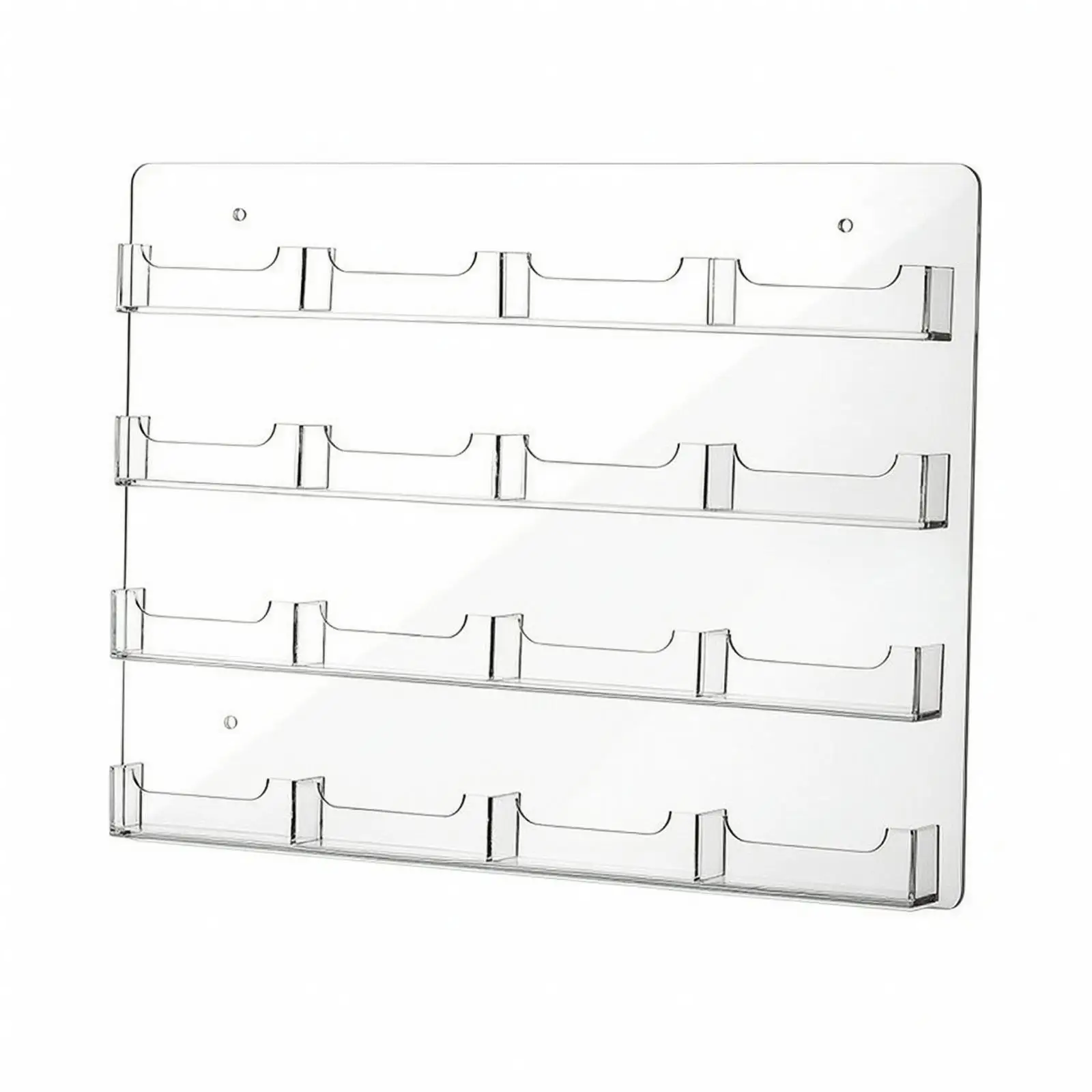 Acrylic Wall Mounted Business Card Display Holder Rack for Office Reception Desk Organizer
