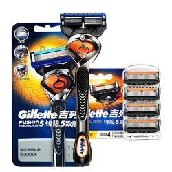 Gillette Fusion Proglide Razor FlexBall Manual Shaver for Man Men's Face Beard Hair Removal Smooth Shaving Razor with Travel Box