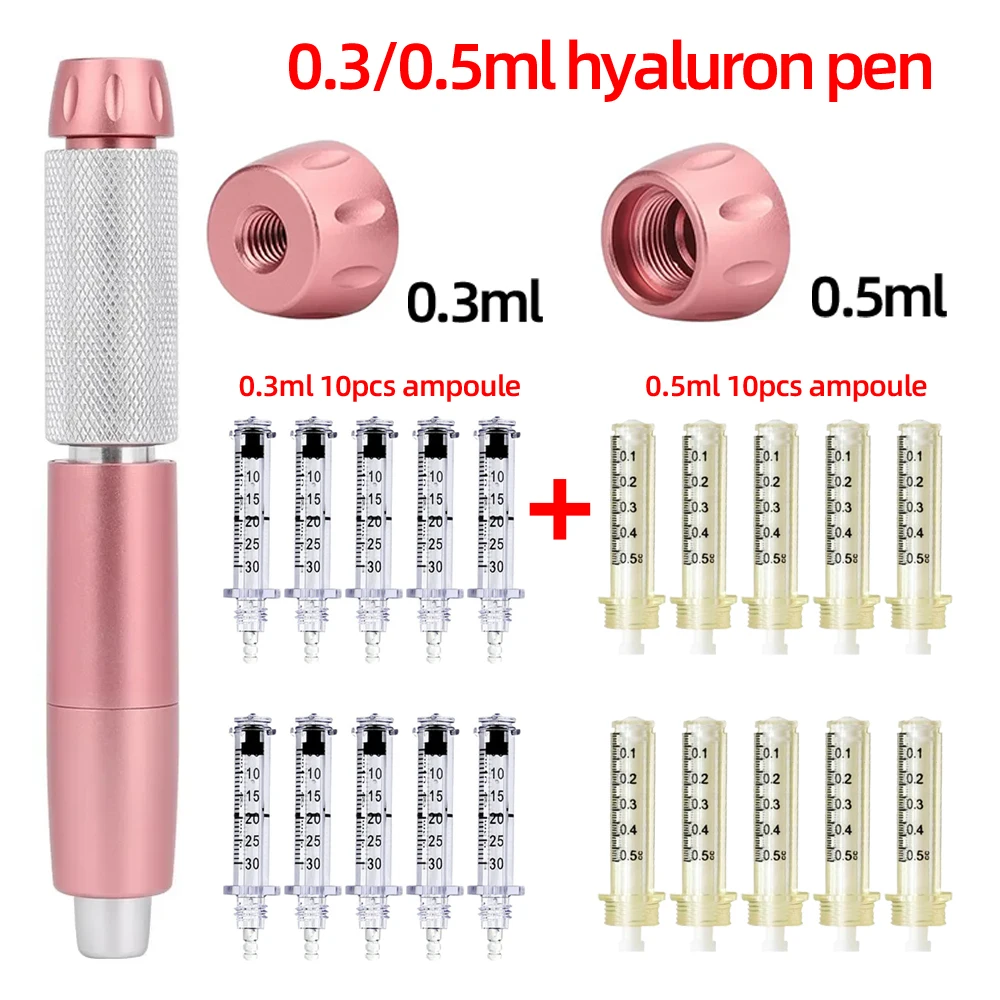 

Adjustable Pressure Pen 0.3/0.5ML Hyaluron Acid Pen Reduce Blemishes Wrinkles Thickening Lips Hyaluronic Acid Syringe Atomizer