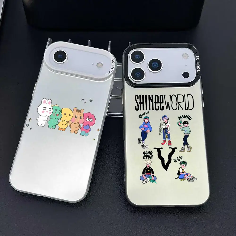 Kpop S-Shinee Matte Laser Aurora Case for iPhone 17 16 15 14 13 12 11 Pro Max product photo