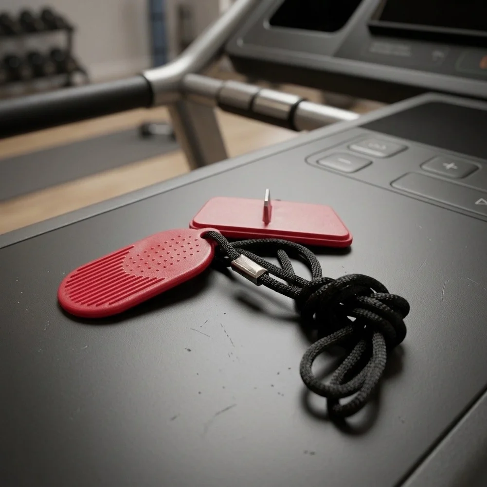 For Treadmill Safety Key E-Stop Switch Red Plastic Stop Lock With Clip For Most Running Machines Fitness Equipment Accessories