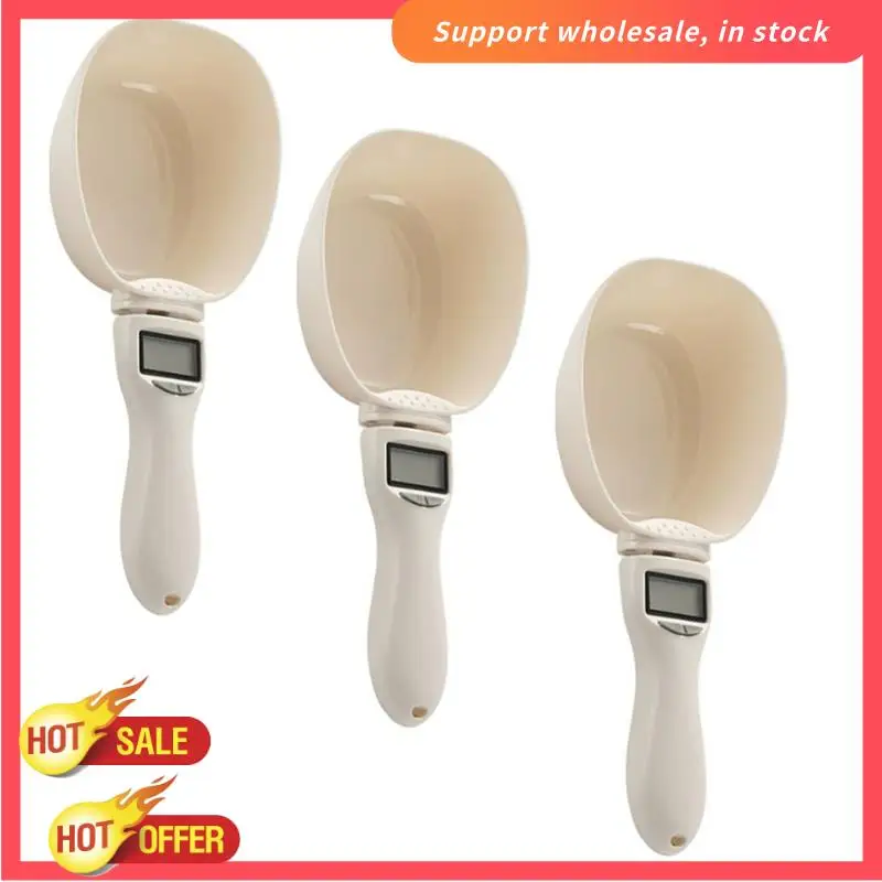 RISE-Food 計量スクープスケール、栄養計算機付き食品スケール、計量スプーンスケール 800G/1G 高、液晶画面付き 3 個