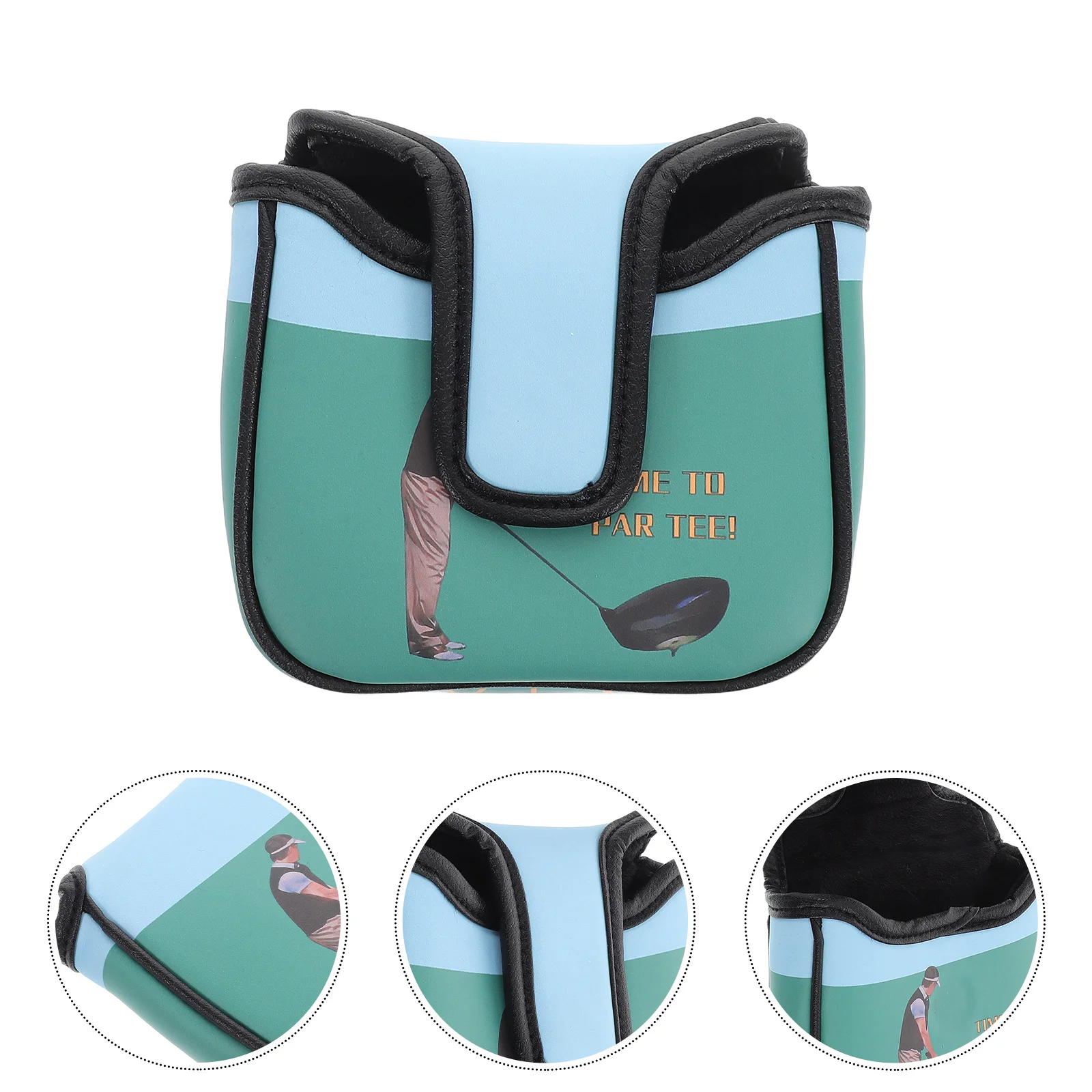 

Golf Putter Cover Funny Cartoon Design PU Square Protective Club Cover for Men Women Golfers Accessories Mid Mallet