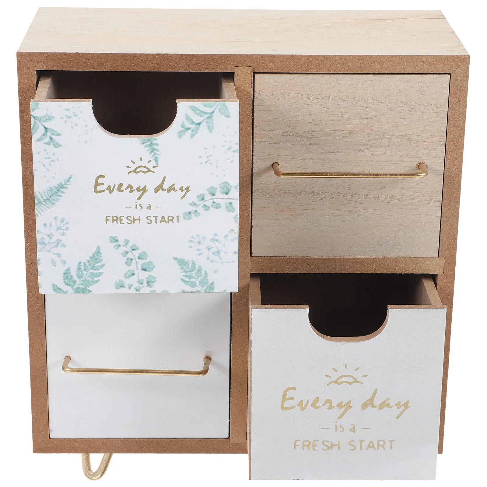

Desktop Drawer Style Storage Box Premium Wood Jewelry Organizer for Bedroom Cosmetics Storage Case Multi Function Desk Organizer