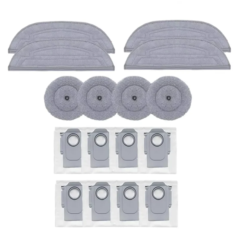 

M17K-For Roborock S8 Maxv Ultra/S8 Max Ultra Robot Vacuum Spare Parts Rag Mop Cloth Bags Mop Pads Dust Bags Accessories