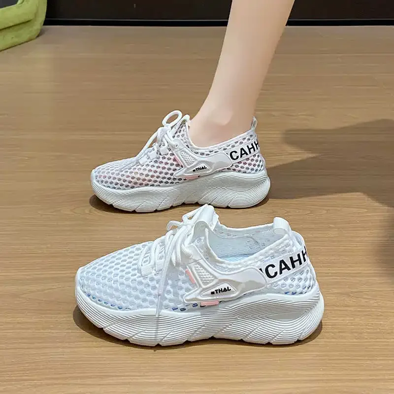 

Thick Heeled Chunky Athletic Shoes For Women Running Summer Outdoor Black Casual Women's Sneakers Sport Sports-et-leisure