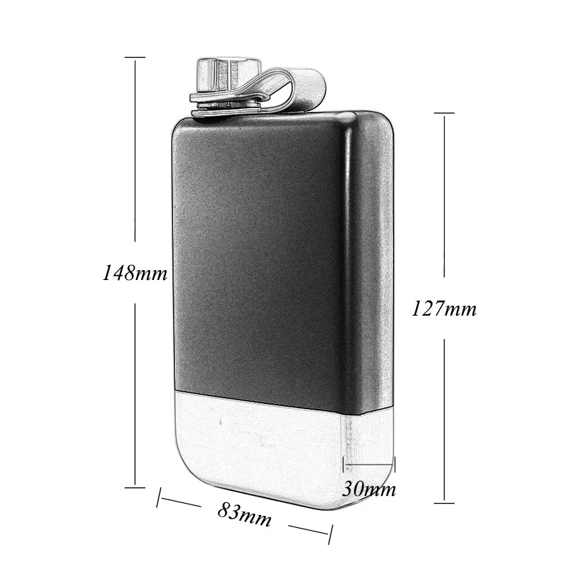 9oz Portable Pocket Hip Flask Outdoor Travel Stainless Steel Flask Whiskey Wine Pot Metal Alcohol Flasks Men Outdoor Wine Bottle