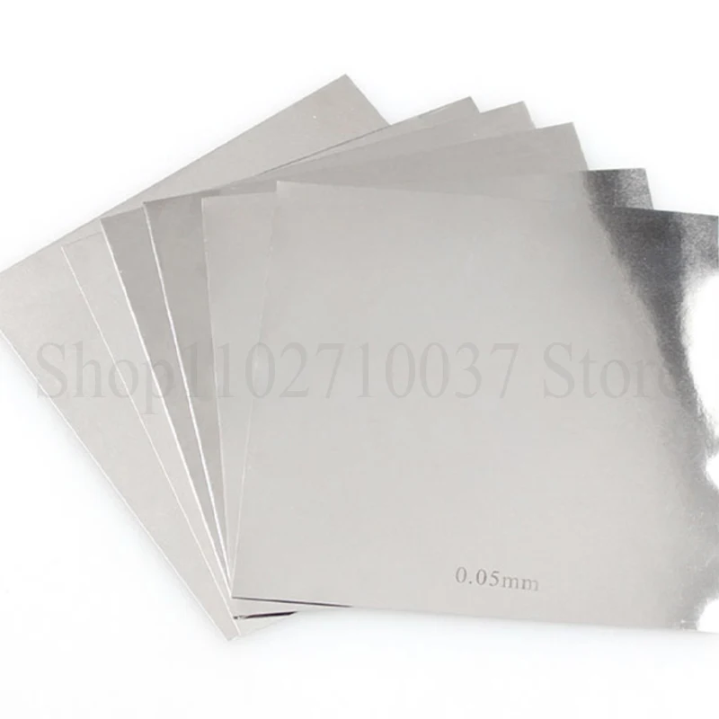 1PCS 100x100mm 200x300mm 304 Stainless Steel Plate Flat Brushed Metal Polished Plate Steel Sheet Thickness 0.02-2.5mm