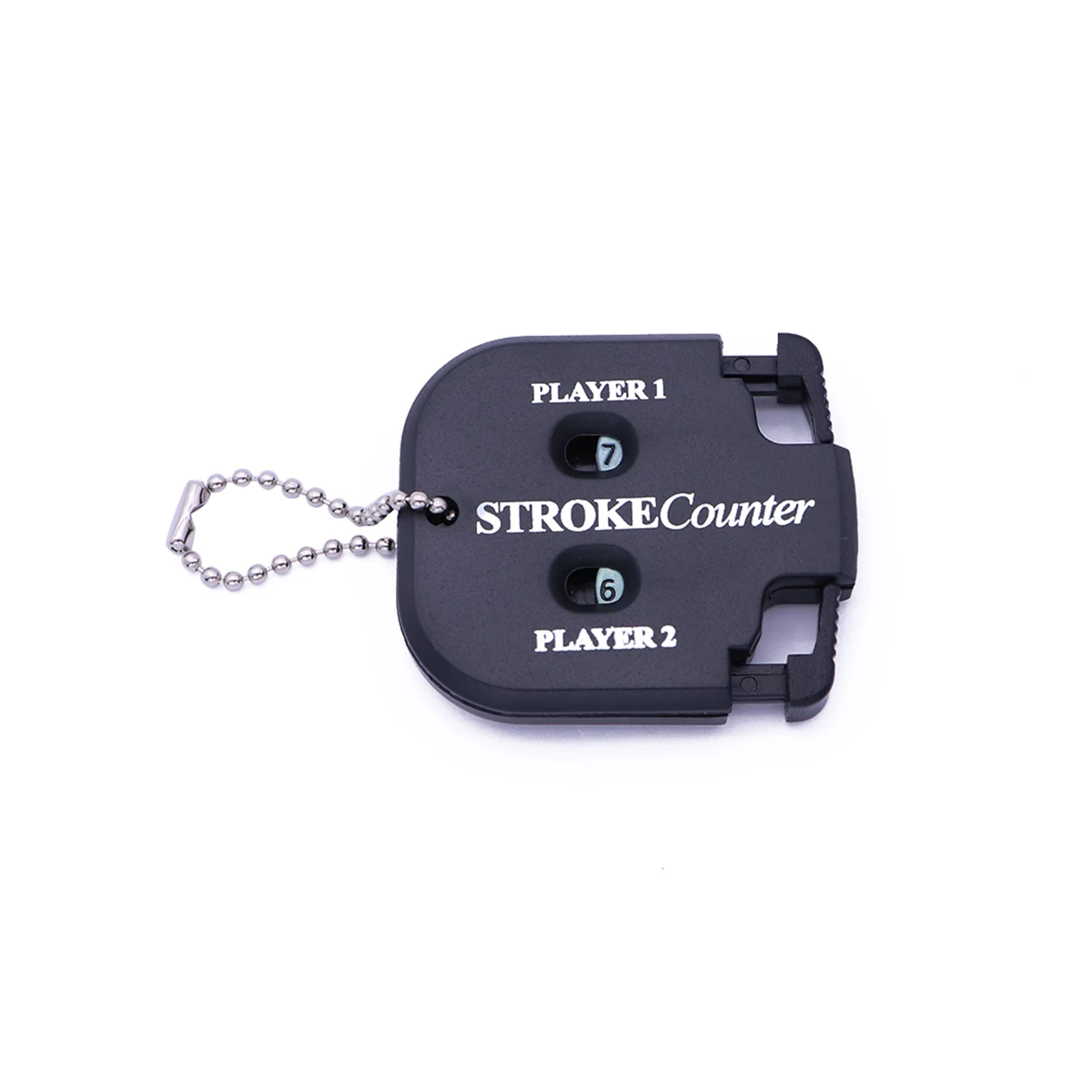 

Stroke Putt Black Compact Metal Chain Pocket Size Golf Score Counter Score Counter Stroke Scorer Golf Training Aid
