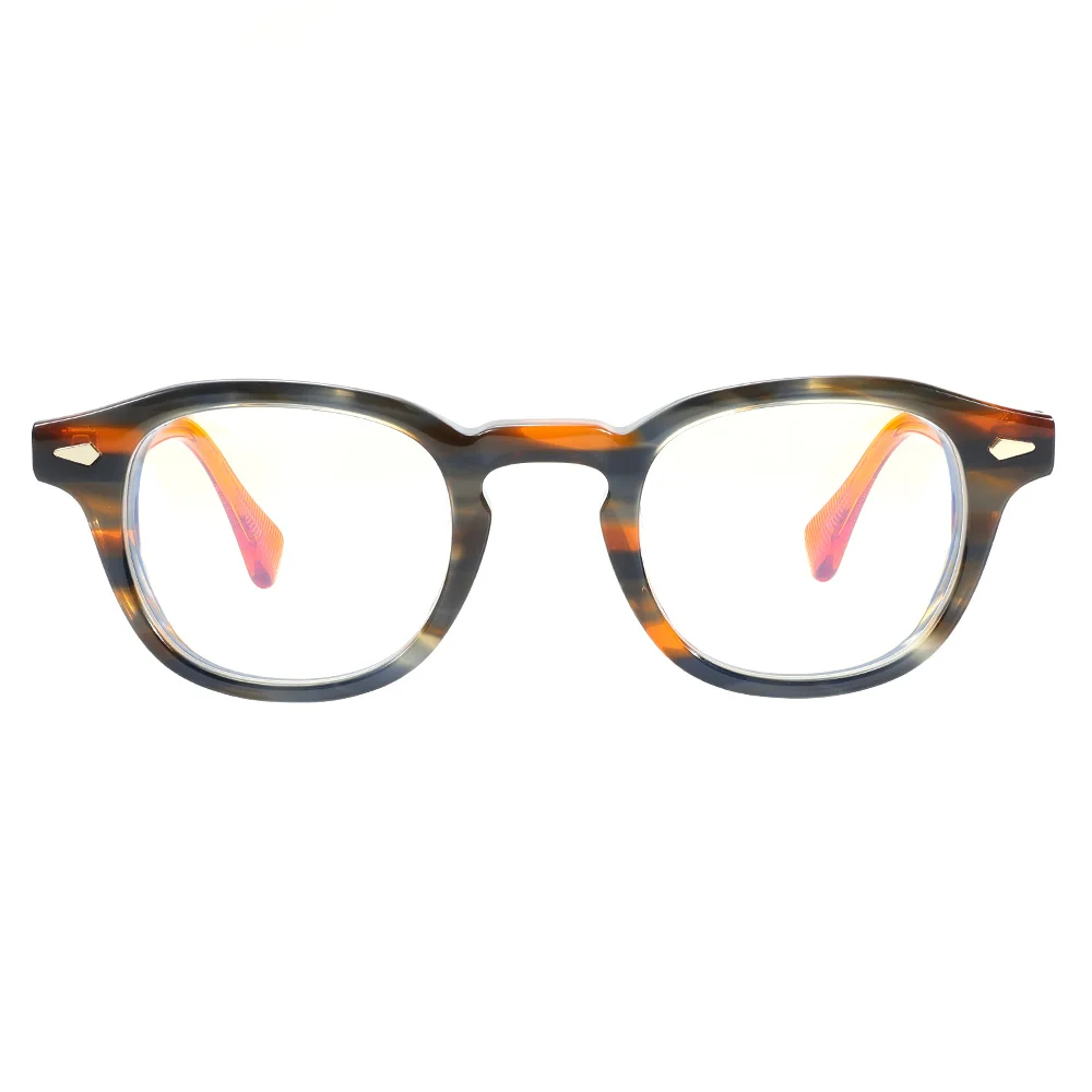 Luksusowe, grube oprawki okularowe z octanu dla mężczyzn, modne kwadratowe oprawki damskie, soczewki optyczne z filtrem światła niebieskiego do czytania.