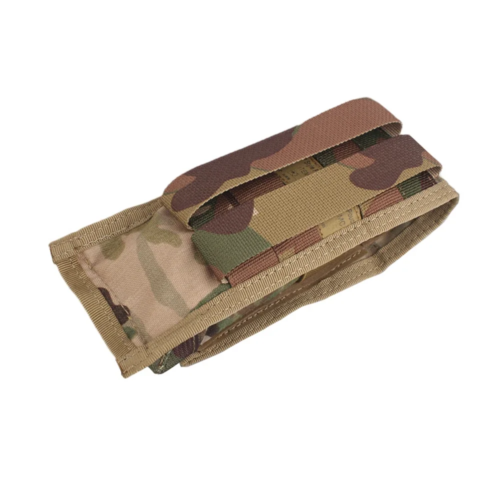 Emersongear-bolsa para una sola revista con solapa, bolsa magnética abierta, bolsillo de caza MOLLE, soporte de combate, Airsoft, Camping al aire libre