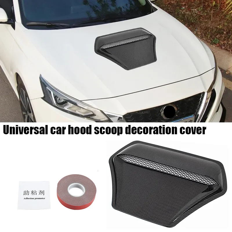 New TYPE R Style Car Front Hood Scoop Decorative Cover For Honda Civic BMW F30 G30 E92 Land Rrover Defender Ford Ranger wErangle