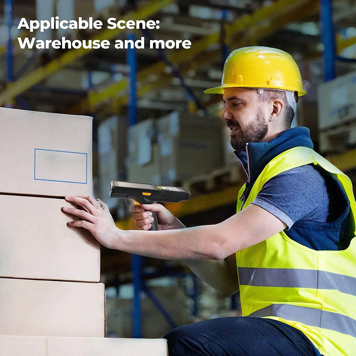 يده أندرويد المساعد الشخصي الرقمي مفاتيح شاشة تعمل باللمس 4G NFC زيبرا 2D طويلة المدى المسح IP67 مقاوم للماء محطة تجميع البيانات