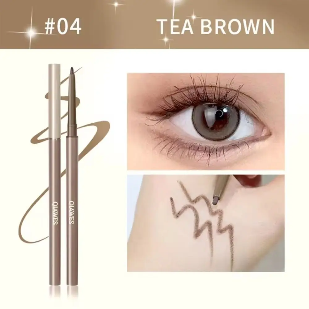 High-quality 2in1 Eyeliner Waterproof Non-Smudge Eyebrow Pen Long-lasting Black Brown Eye Liner Pen for Beginner