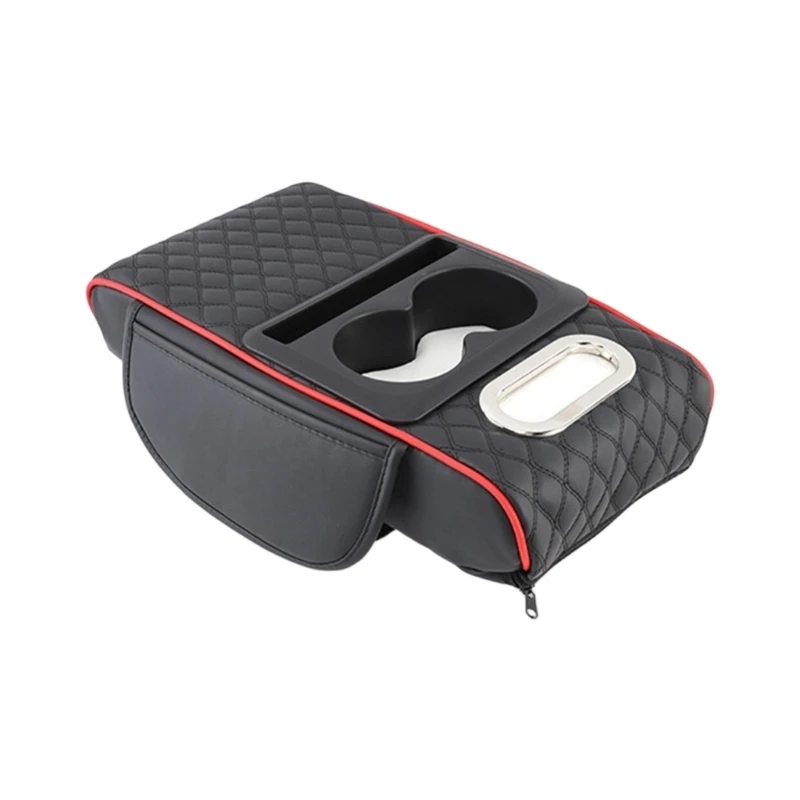 Universal Car Armrest Pad Leather Heightening Cushions Ergonomic Support Waterproof for Comfort Easy installs