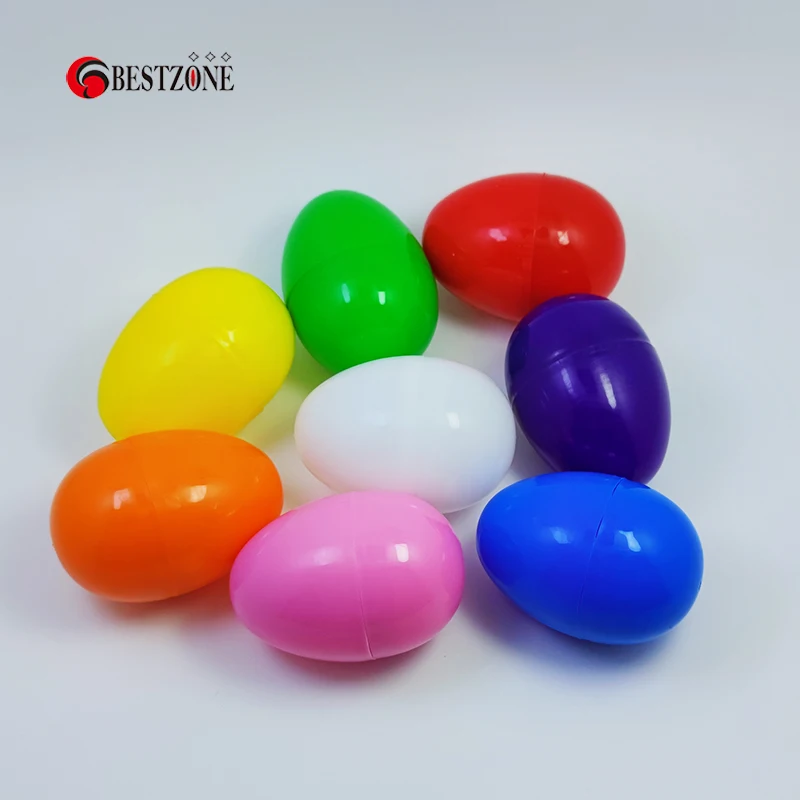 12pcs Colorful Plastic Easter Eggs 4X6cm 1.58*2.36inch Small Box DIY Printable Surprise Balls Party Decorations Easter Day Gift