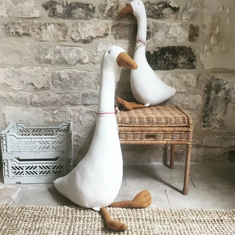 Cute Goose Doll 2 Sizes Baby Photography Props Long Neck For Easy To Hold Comfort Pillow Cushion Room Decoration