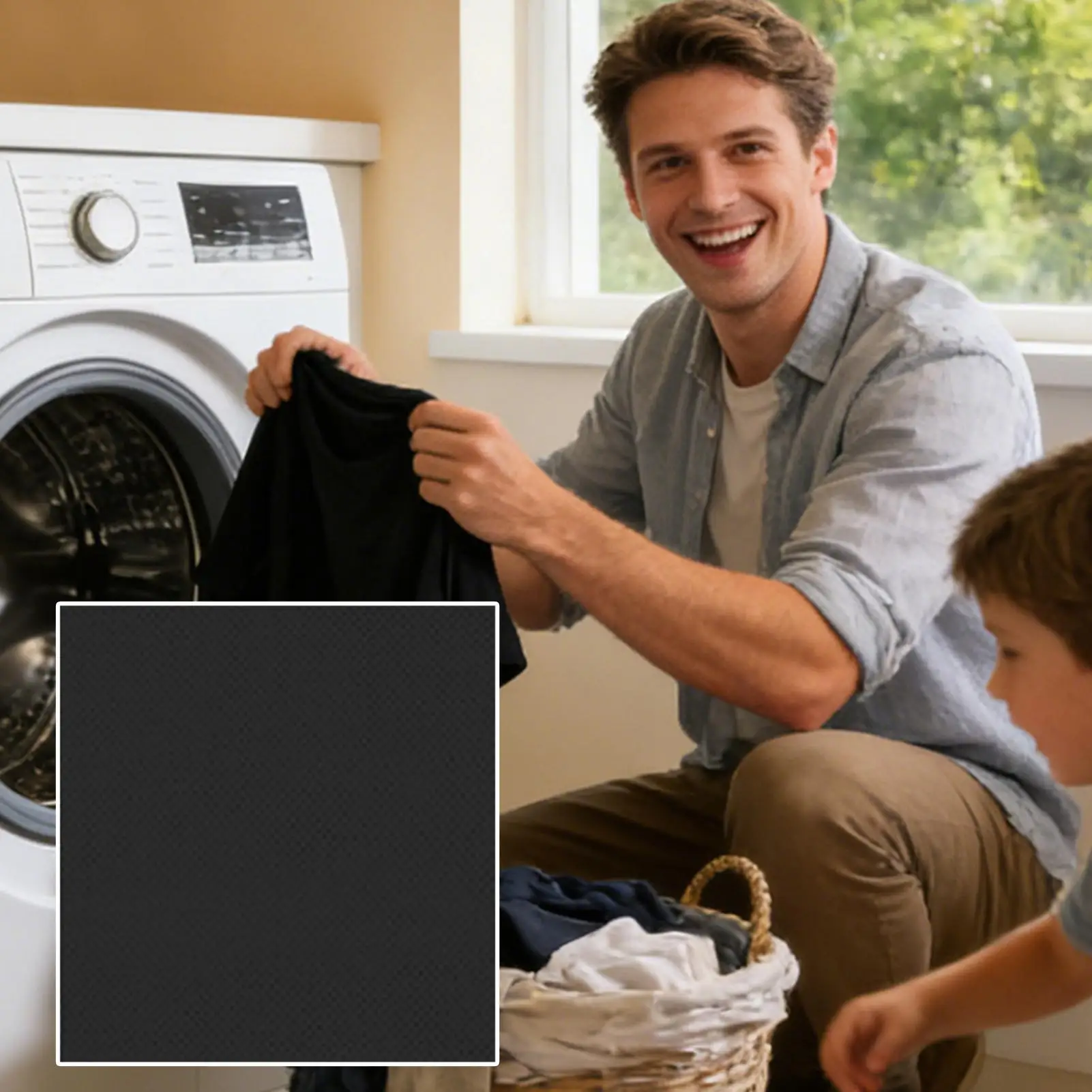 1Pcs Black Fabric Dye Sheets, Color Restorer for Faded Black Clothes, Darkening Laundry Booster for Washing Machine