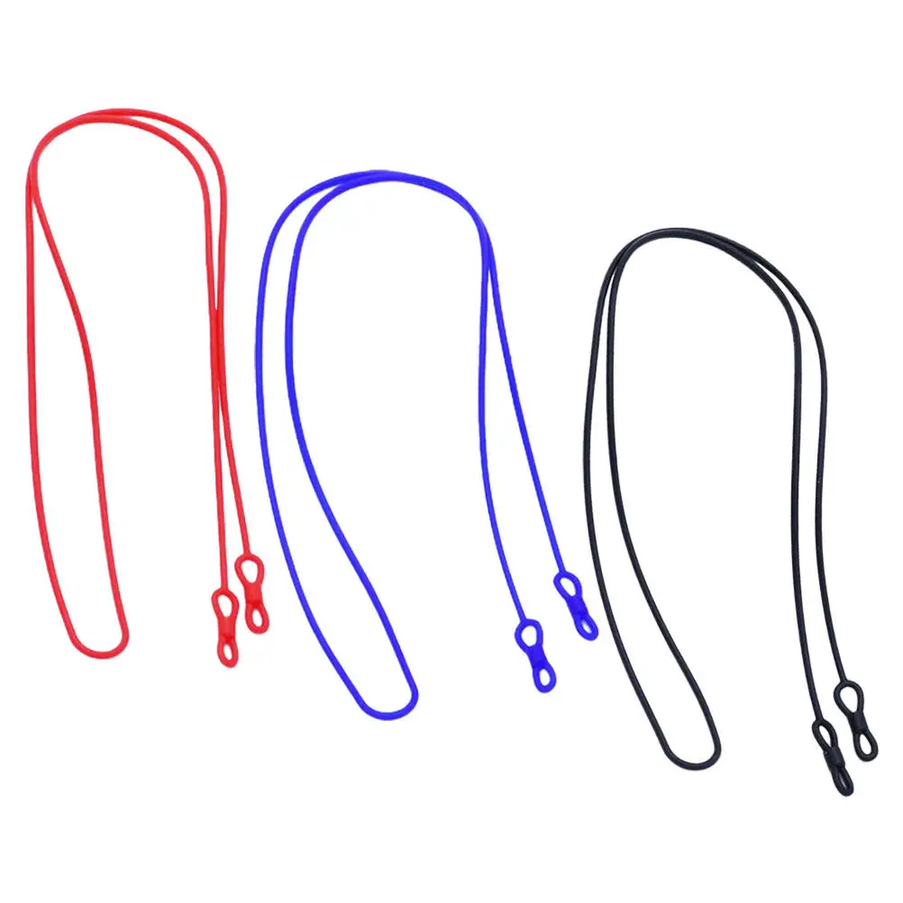 3Pcs Glasses Strap for Men Women Eyeglass Lanyard Colored Silicone Neck Chain Glasses Holder Rope Lightweight Compact Sports Use