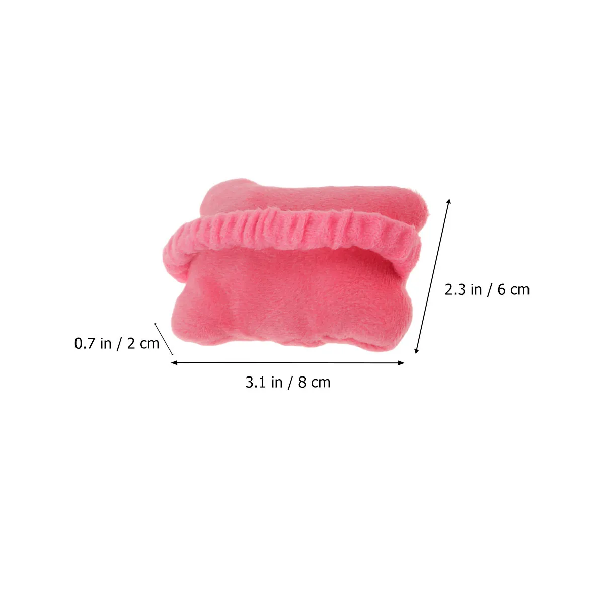 2Pcs Adjustable Mouse Wrist Support Wrist Pad Wearable Anti-Lost Design Super-Soft Crystal Wool PP Cotton Fill Bow Style