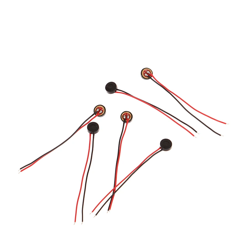 100pcs 4015 Lead Microphone 4*1.5MM Welding Wire Plus Rubber Sleeve High Sensitivity Microphone