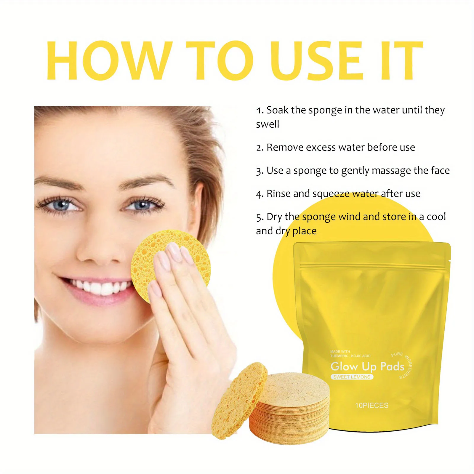 10pcs Cleansing Cotton Pads Deep Cleansing Skin Softens Skin Glow Up Pads Removes Impurities Controls Oil Softens Exfoliation