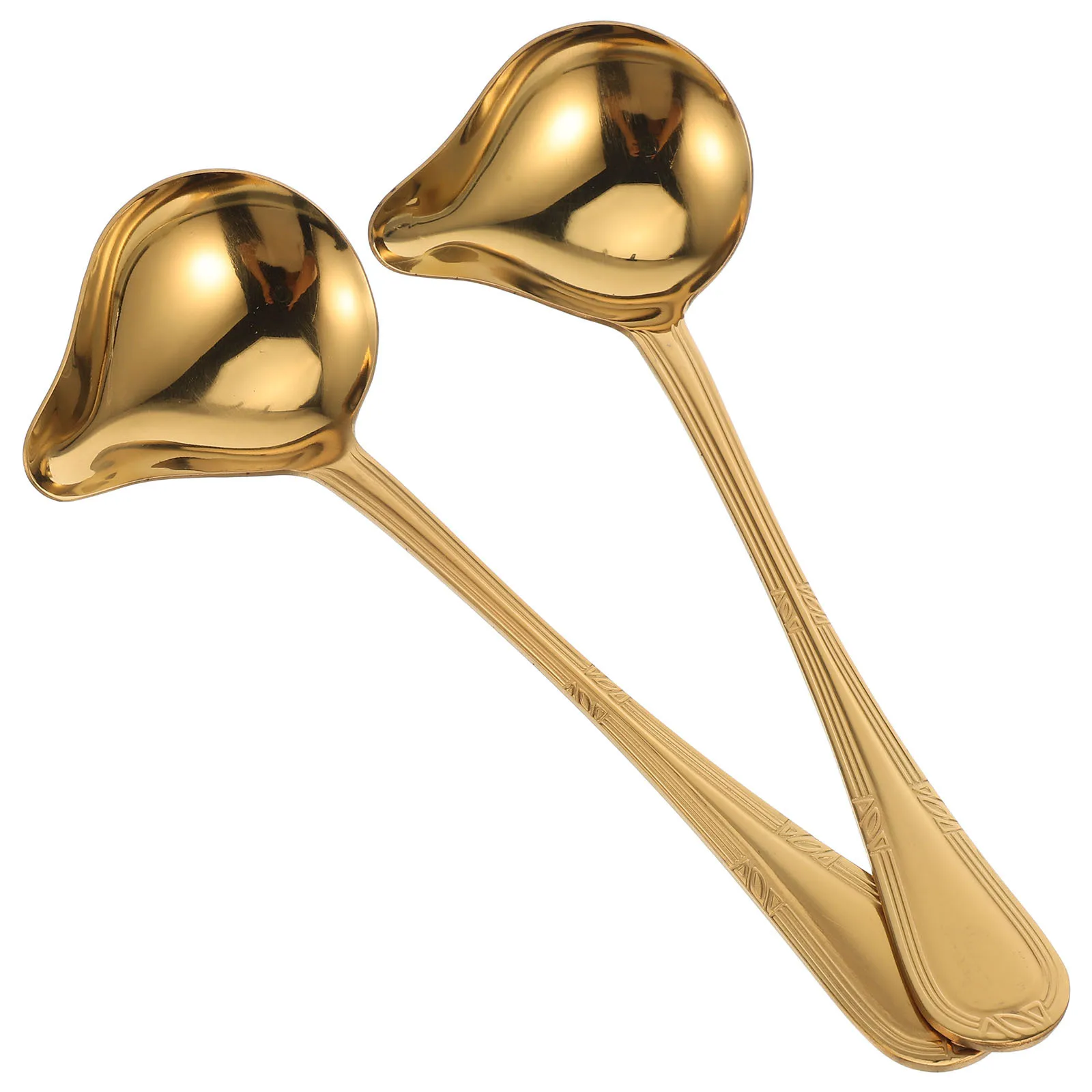 

2pcs Stainless Steel Oil Skimmer Spoon Duckbill Design Grease Separator For Hot Pot Soup Ladle Heat-Resistant Kitchen Utensil