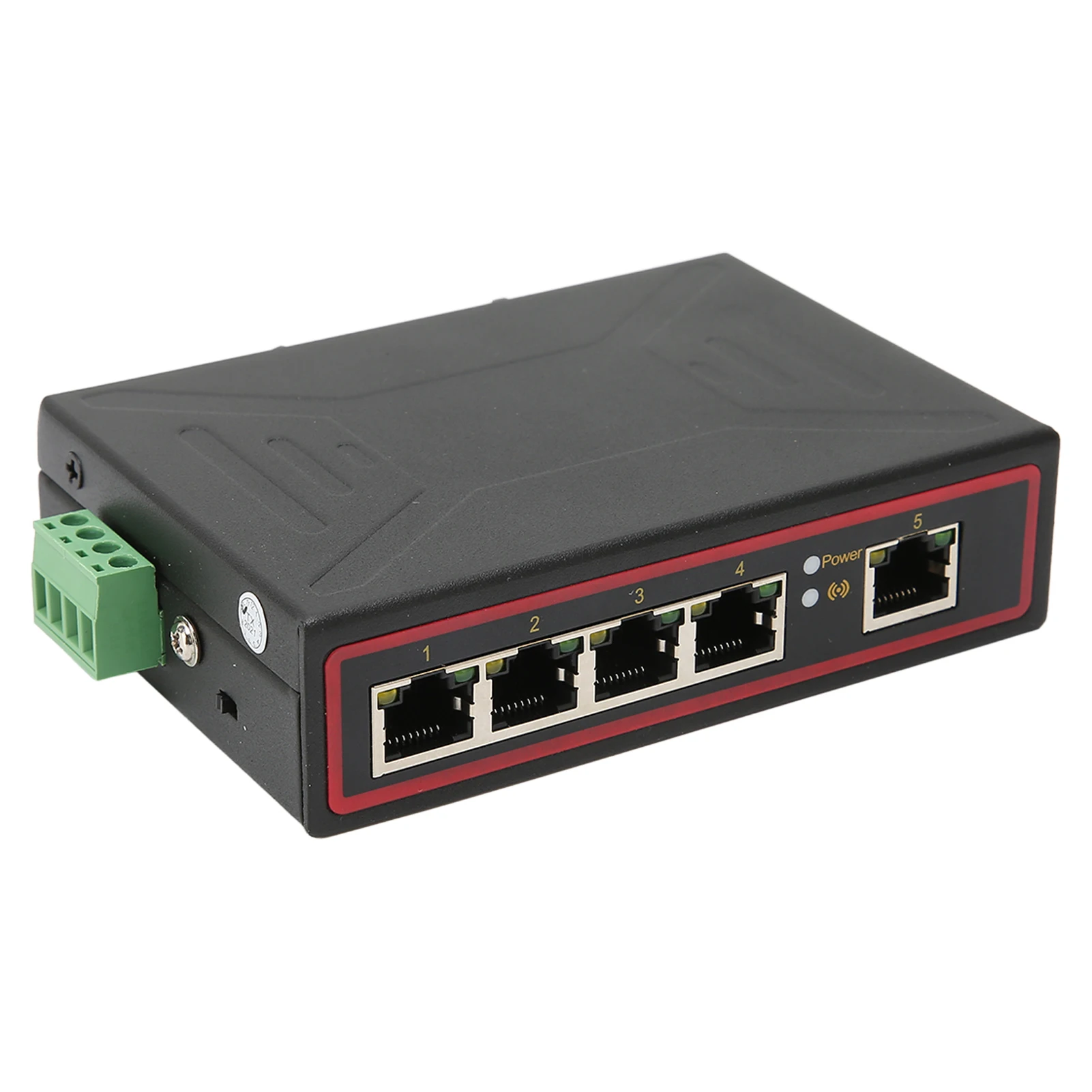 

5 Port Ethernet DIN Rail Switch DIN Rail Mounting Industrial Grade Design Redundant Power Fast Ethernet DIN Rail Switch