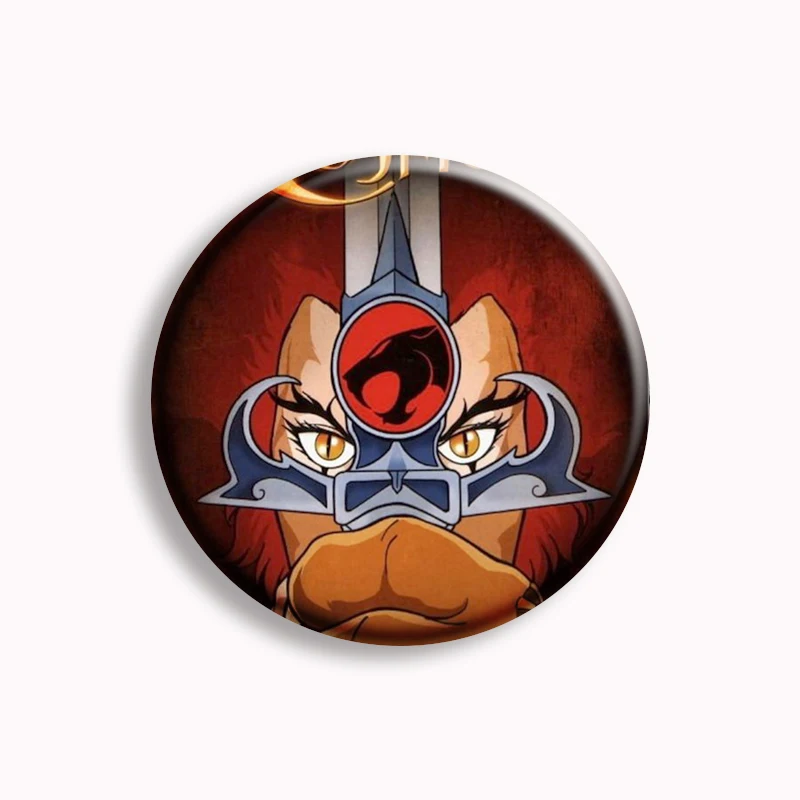 Cartoon Thundercats Logo Anime Button Pin Creative Character Brooch Badge Bag Accessories Decor Fans Collect Friends Gifts